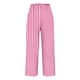 thumbnail image 4 of Amzcrzy Pantalones De Lino Mujer Capri Rayas Moda Pierna Recta Ligeros Holgados Casuales Playa Vacaciones Verano Con Bolsillos Tallas S-2XL Rosa, 4 of 5