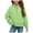 Light Green, variant on idosla Girls Half Zip up Sweatshirt Trendy Winter Cropped Long Sleeve Shirt Pullover Youth Preppy Tween Girl Cute Clothes (Khaki, 5-6 Years)