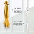 thumbnail image 6 of Best Choice Products 9ft Fringe Market Umbrella  Boho Patio Sunshade w/ Tilt, UPF50+ - Marigold, 6 of 9