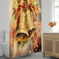 thumbnail image 3 of The Christmas Modern Theme Shower Curtain for Bathroom Shower Curtain Set with 12 Hooks Waterproof Fabric Bath Curtain for Bathtub Restroom Decor, 72 X 72 in, 3 of 6