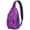 Spider Web Halloween, variant on Sling Backpack,Spooky Halloween Faces Pattern Sling Bag with Water Bottle Holder,Waterproof Sling Bag for Men/Women with Headphone Jack for Hiking,Travel