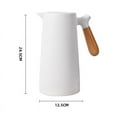 thumbnail image 6 of 1L Glass Liner Vacuum Flask Hot Water Pot for Coffee Thermal,White, 6 of 8