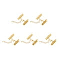 thumbnail image 1 of Unique Bargains 10Set Ribbon Crimp Clamp Ends Lobster Claw Clasps & Chain 25mm Gold Tone for DIY, 1 of 7