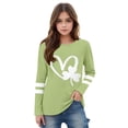 thumbnail image 3 of HAiming Kids St Patricks Day Long Sleeve Shirt for Boys Girls Cute Graphic Casual Tee Pullover Tops, 3 of 5