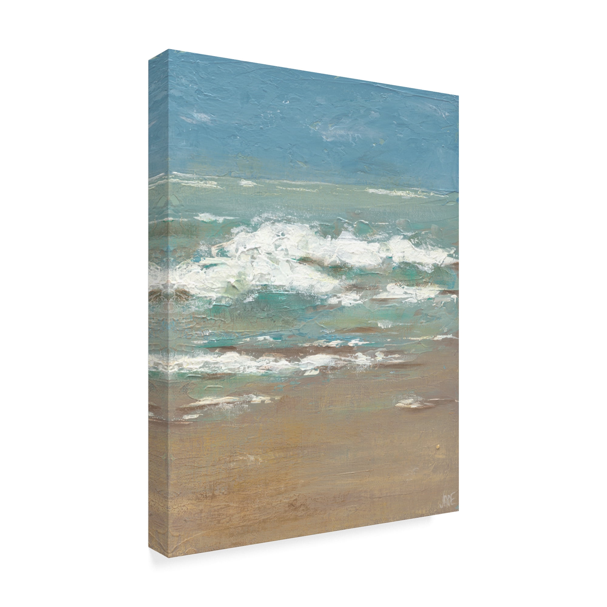 Trademark Fine Art 'Beach Waves I' Canvas Art by Jade Reynolds