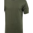 thumbnail image 3 of FashionOutfit Men's Basic Short Sleeve Shirt With High-Low Hemline, 3 of 3