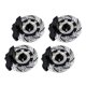 thumbnail image 1 of 4 piezas de aleación de aluminio perfecl llanta de rueda de hexagonal decoración para UDR 1/7 RC coche de carreras accesorios Negro, 1 of 6