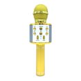 thumbnail image 1 of WS858L Microphone de Karaoké Sans Fil avec Lumières DEL Colorées - Batterie Rechargeable 1200mAh, Sortie 5W, Réduction du Bruit, Modes de Changement de Voix (Voix Originale/mâle/femelle/diable/enfants) - Bluetooth/ Audio, 1 of 6