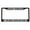 Black/Silver/Black, variant on GOT Jesus It's Hell Without HIM Religious Jesus Christian Style Heavy Duty Metal License Plate Frame Personalise/Car Accessories Car Tag Holder Cover (Black/White/Black)