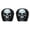 Black2, variant on 2 Pack Car Headrest Covers Halloween Skeleton Print Elastic Auto Head Rest Protectors, Universal Vehicle Seat Headrest Decor For Car Truck Interior(Black3-2PCS)