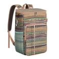thumbnail image 1 of Abstract Vintage Insulated Backpack Cooler - 20L Soft Cooler Bag, Floral Design for Camping, 1 of 6