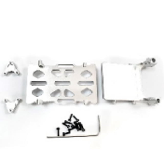 ZheElen Aluminum Alloy Fixed Frame Beam Fixed Seat For 1/24 Scx24 Crawler Silver