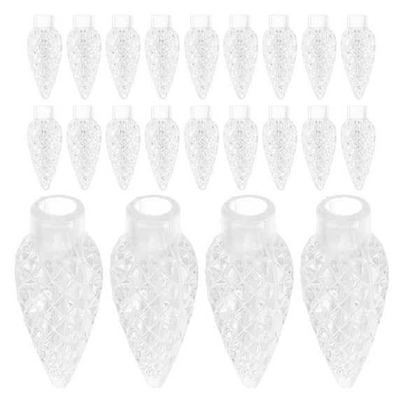 HONITANO 100Pcs Decorative Plastic String Light Bulbs Nut Shaped for Indoor Outdoor Use