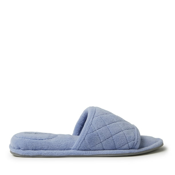 Dearfoams Dearfoams Women's Beatrice Microfiber Terry Slide with