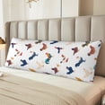thumbnail image 2 of Balery Various Rooster Funda Protectora para Almohada Corporal de Algodón Hipoalergénico con Cierre(55 x 21 pulgadas), Almohadas No Incluidas, 2 of 7