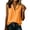 Orange, variant on Kezqiaxn Sleeveless Tops for Women Summer Collared Button Up Shirt Loose Fit Work Blouses Fashion Clothing