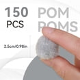 thumbnail image 2 of Dalrosia 150PCS Pom Poms, Fuzzy Pompom Puff Balls, 1 Inch Craft Pom Poms Balls for DIY, Arts, Crafts Projects, Birthday Decorations, 2 of 5