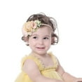 thumbnail image 6 of IBTOM CASTLE Toddler Baby Girls Princess Tutu Dress with Flower Headband Wedding Pageant Dresses Birthday Outfit Set for Photo Shoot 12-18 Months Yellow, 6 of 8