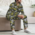 thumbnail image 7 of Fotbe White Retro Off-Road Vehicle Pattern Long Sleeve Pajama Set for Men,Sleepwear Set,2-piece Loungewear Set,Soft PJs Comfy Nightwear with Pockets-XX-Large, 7 of 7