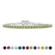 thumbnail image 1 of JeenMata Classic 5.5 TCW Corte redondo Agosto - Peridoto - Pulsera de tenis con piedra natal Diseño de eternidad - Chapado en oro blanco, Mujer, Adulto, 1 of 6