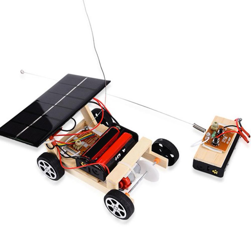 Tebru DIY Solar Remote Control Car, DIY Assembled Remote Control Car