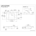 thumbnail image 5 of Kingston Brass LBT31227W38 Continental 31" X 22" Ceramic Vanity Top - White, 5 of 11