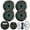 Charcoal Salt Water LED, variant on Kicker All-Weather Marine Gauge Style Bluetooth USB Stereo Receiver Bundle with Wired Remote, 4x 6.5" 2-Way 195W Max Coaxial Marine LED Speakers w/ Remote, White Grilles, Wire, Antenna