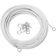 thumbnail image 1 of Generic Picture Hanging Wire Curtain Rope Screw Eyes Hooks, Metal PVC, 1 of 6