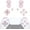 Cherry Blossoms Pink, variant on eXtremeRate Replacement D-pad R1 L1 R2 L2 Triggers Share Options Face Buttons, Metallic Titanium Blue Full Set Buttons for ps5 Controller BDM-030/040