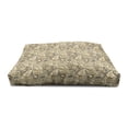 thumbnail image 3 of Earth Tones Pet House, Iranian Pattern Traditional Paisley Welsh Pears, Outdoor & Indoor Portable Dog Kennel with Pillow and Cover, 5 Sizes, Grey Yellow, by Ambesonne, 3 of 4