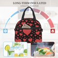 thumbnail image 6 of DouZhe Lunch Bags for Women and Men, Poker Hearts Valentine Pink Prints Reusable Portable Insulated Cooler Waterproof Lunch Tote Bag for Travel Work School Picnic, 6 of 7