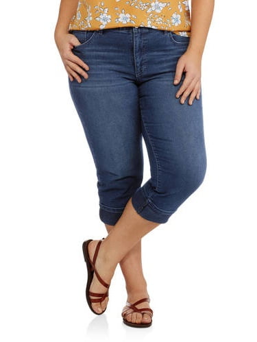 Faded glory denim capris Clearance