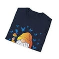 thumbnail image 4 of Summer Gnome Blue Butterfly Daisy Family Graphic Novelty Unisex T-Shirt, 4 of 7