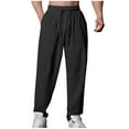 thumbnail image 2 of Dxzfnsa Men's Baggy Cargo Pants Trendy Casual Parachute Pant Loose Fit Harem Joggers with Pockets for Streetwear Work Pants for Men,Black-S, 2 of 7