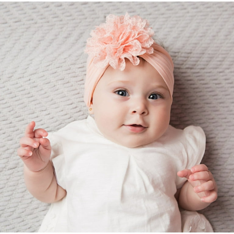 Pcs Kids Girl Baby Headband Toddler Lace Bow Flower Hair Band