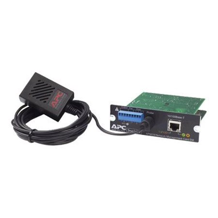 APC Network Management Card with Environmental Monitoring - Remote management adapter - 100Mb LAN - 100Base-TX - for AIS; Silcon; Smart-UPS XL 1000, XL Network Package for Server Rooms; Symmetra