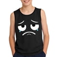 thumbnail image 2 of SGFCWSX Boys Tank Tops Print Sleeveless Crew Neck Regular Fit Daily Wear Beach Shirts for Kids Black Size 6 Years, 2 of 6