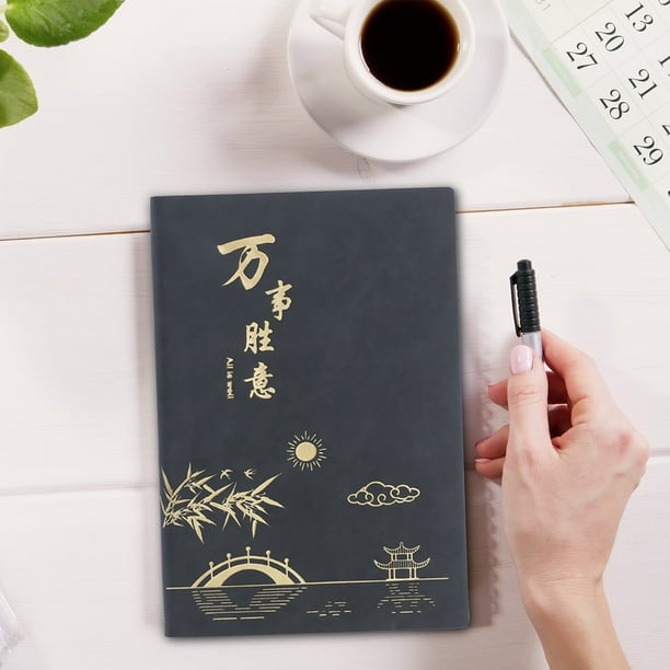 Nuevo Cuaderno A5 de Cuero Suave para Reuniones de Oficina y Negocios