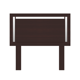 thumbnail image 1 of Mobi Cabecera de Madera Matrimonial Modelo Armenia Color Chocolate, 1 of 2
