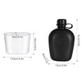 thumbnail image 2 of Trousse de Cantine 3 Pcs avec Gobelet en Aluminium et Couvercle pour Camping, Randonnée, Backpacking, Survie en Plein Air, 2 of 5