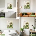 thumbnail image 3 of Canvas Wall Art Spring Florals Canvas Art Print Country Bird House Fence White Daisy Leaf Beige Pictures Wall Decor for Living Room Bedroom Artwork Decorations Stretched Framed Ready to Hang 12"x18", 3 of 9