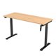 thumbnail image 3 of Escritorio de Altura Ajustable Randu Manual Base Negra Tablero 150x60 25mm Madera Clara, 3 of 6