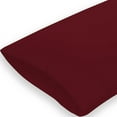 thumbnail image 5 of Royale Linens Standard Pillowcase Set of 2 - Bed Pillow Cover - 20"x26" - Red Pillowcases - 1800 Brushed Microfiber, Wrinkle & Fade Resistant - Soft & Cozy- Standard Size Pillow Case (STD,Burgundy) Burgundy Standard Pillow case, 5 of 9