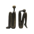 thumbnail image 2 of jifeng Thinker Bookends Book Stand Holder Decorative Bookends Desktop Home Office Resin, 2 of 9