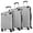 Silver, variant on Swiss Mobility PVG 3 Piece ABS/PC Hardshell Luggage Set (20", 24", 28"), Black