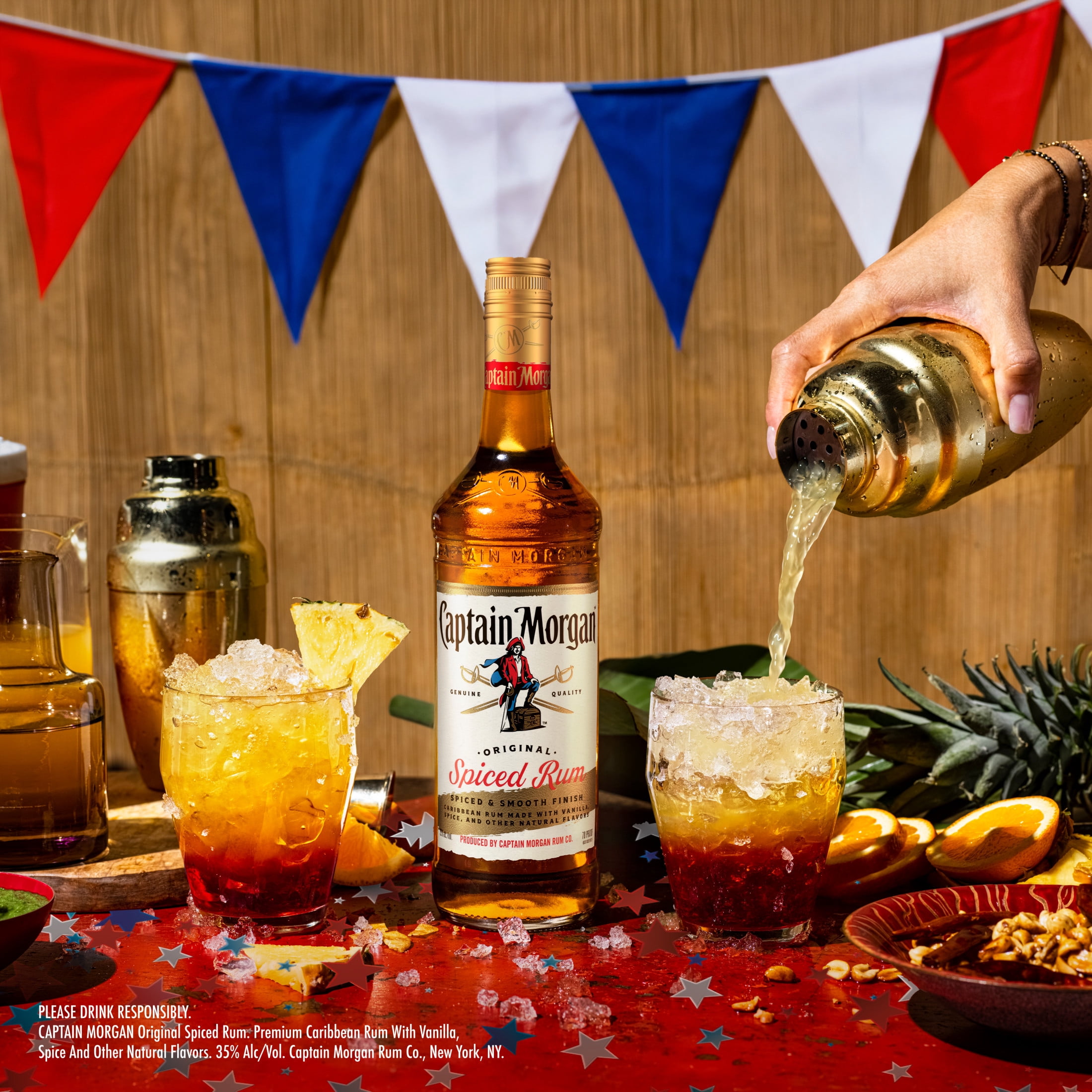 Captain Morgan, Original Spiced Rum, 750 ml Bottle, Caribbean