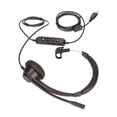 thumbnail image 2 of Auriculares De Negocios USB, Ajuste De Volumen Negro Duradero Plug And Play Auriculares De Un Solo Oído Con Cable Para Oficinas Para Centros De Llamadas, 2 of 8