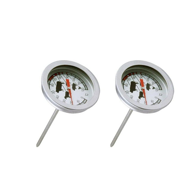 GUOOL 2 PCS Instant Read Big Dial Thermometer for Coffee Drinks,Chocolate Milk Foam,