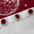 thumbnail image 4 of Homewish Glitter Maroon Disco Ball Blackout Curtains Set of 2 (52x84 Each), Cartoon Hand Print Window Curtains, Modern Fashion Style Curtains and Drapes, Living Room Curtains Decor, 4 of 6