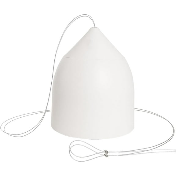 Sound Town 6.5" Weather-Resistant Pendant Speaker, 70V/100V/8-Ohm, Indoor/Outdoor Commercial Speaker for Home and Commerical Installation, White (STPDS-65W)